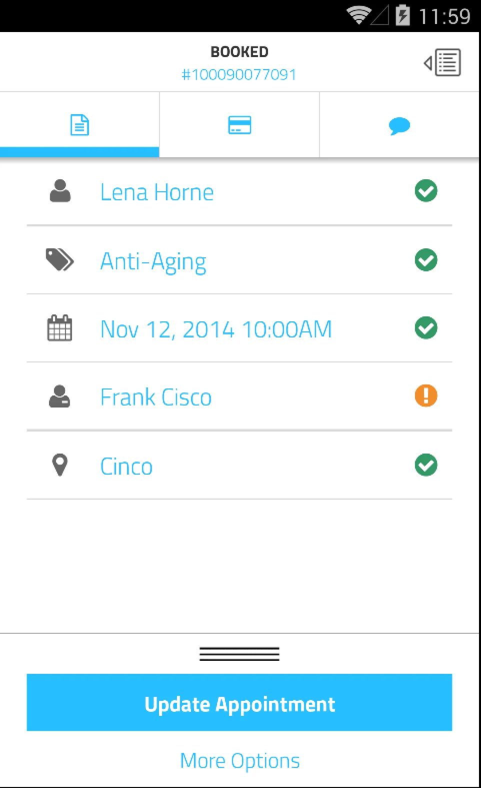 Booker Mobile App screenshot